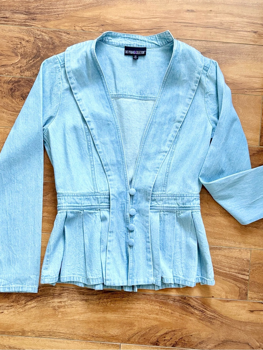 Light Blue Peplum Jacket